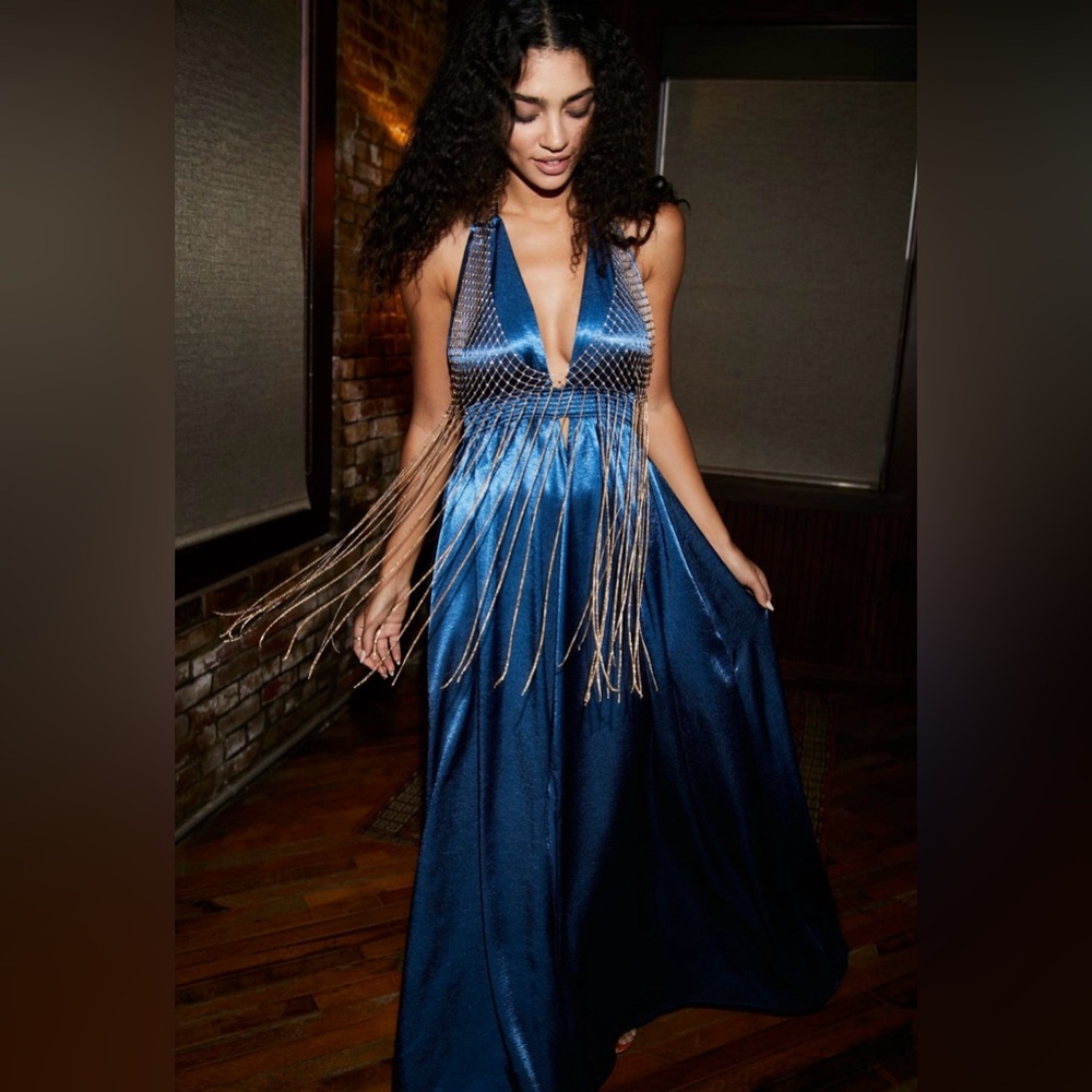 Free People Backless Summer Evening Gown